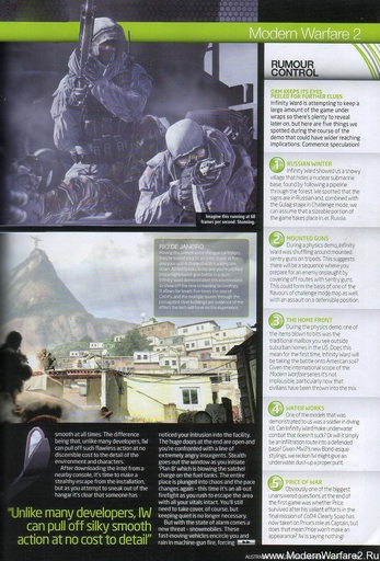 Modern Warfare 2 - Modern Warfare 2 в Австралийском журнале Official Xbox 360 Magazine